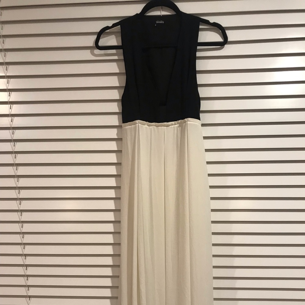 Two tone maxi dress
